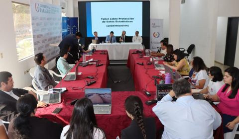 Representantes de Migraciones concluyeron taller práctico sobre protección de datos estadísticos en el INE